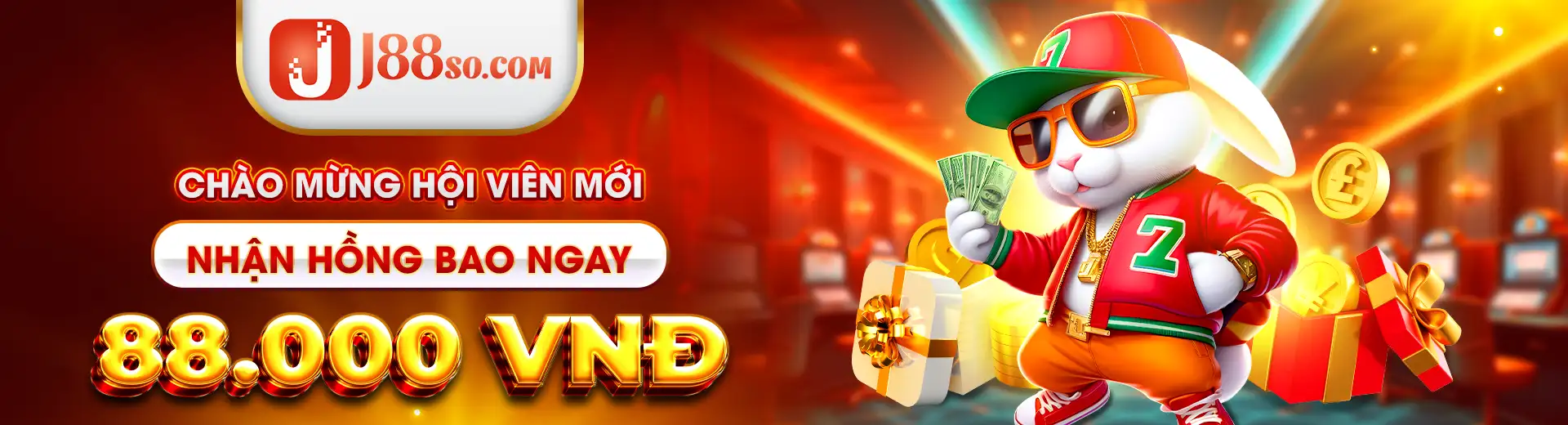 Banner Chào mừng hội viên mới phát hồng bao 88k